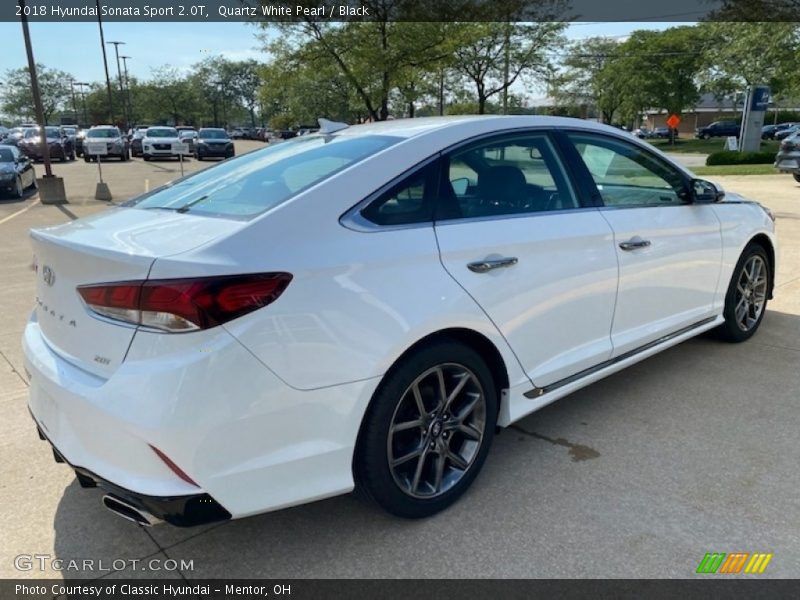 Quartz White Pearl / Black 2018 Hyundai Sonata Sport 2.0T