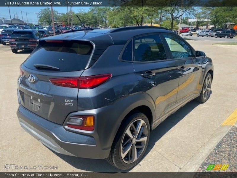 Thunder Gray / Black 2018 Hyundai Kona Limited AWD