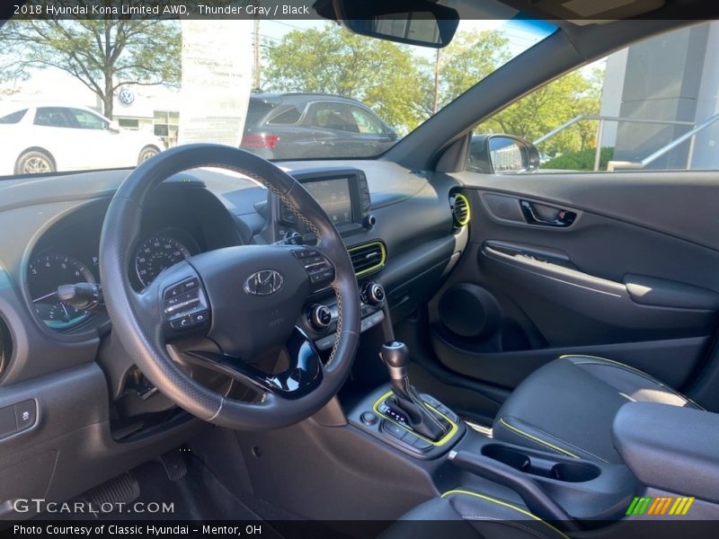 Front Seat of 2018 Kona Limited AWD