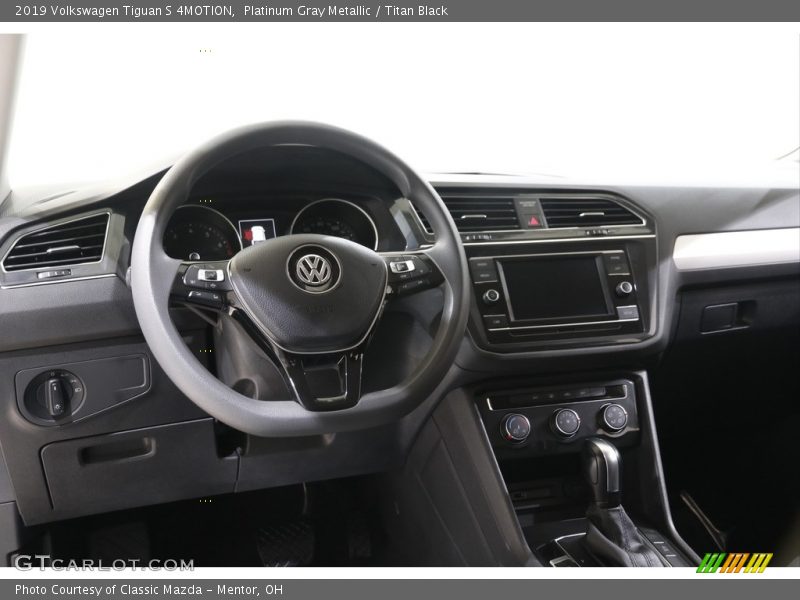 Platinum Gray Metallic / Titan Black 2019 Volkswagen Tiguan S 4MOTION