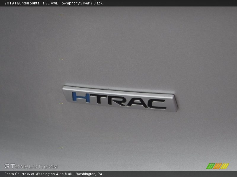 Symphony Silver / Black 2019 Hyundai Santa Fe SE AWD