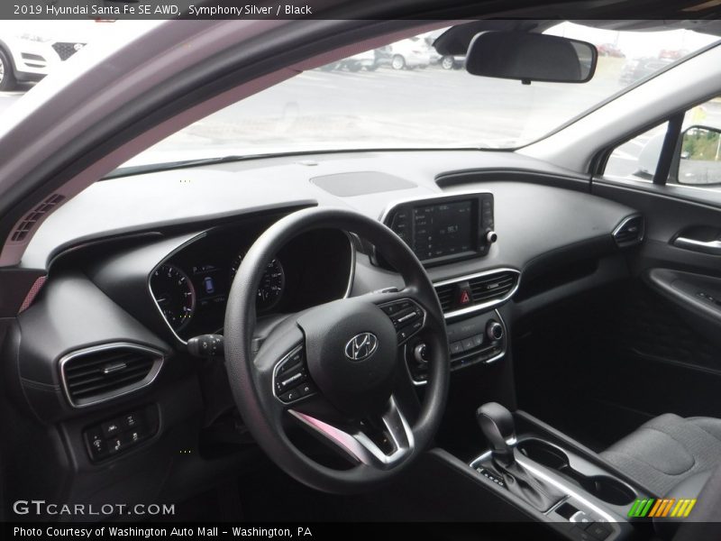 Symphony Silver / Black 2019 Hyundai Santa Fe SE AWD