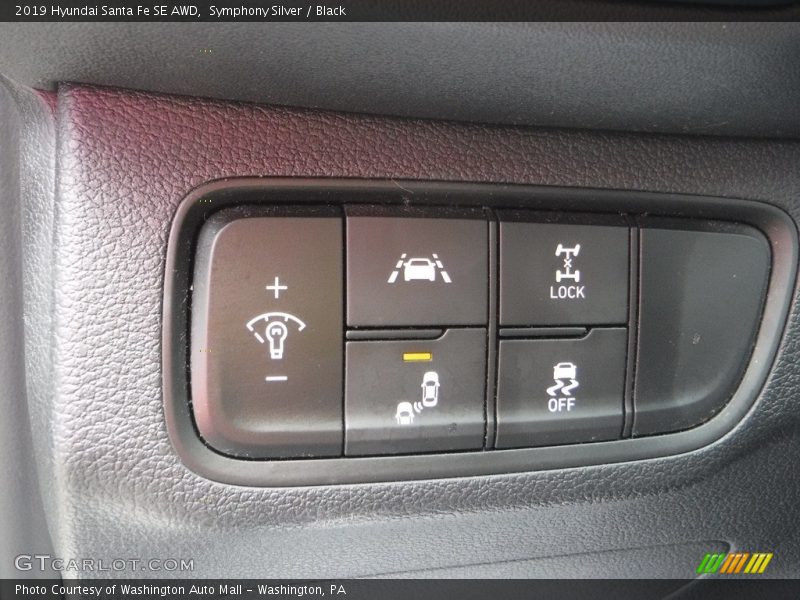 Symphony Silver / Black 2019 Hyundai Santa Fe SE AWD