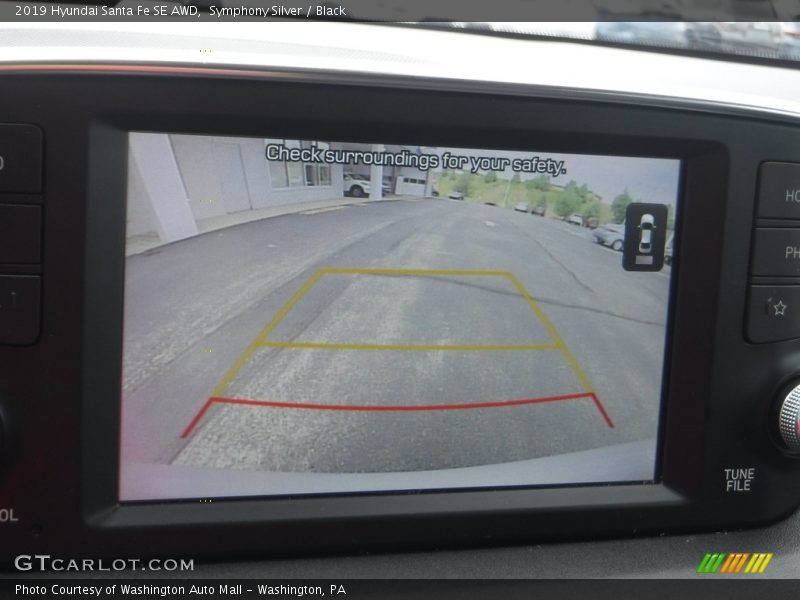 Symphony Silver / Black 2019 Hyundai Santa Fe SE AWD