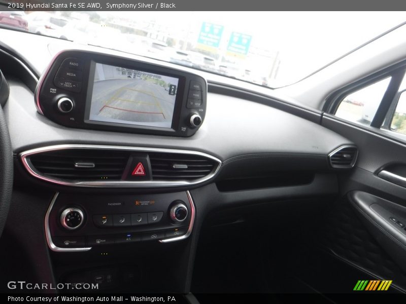 Symphony Silver / Black 2019 Hyundai Santa Fe SE AWD