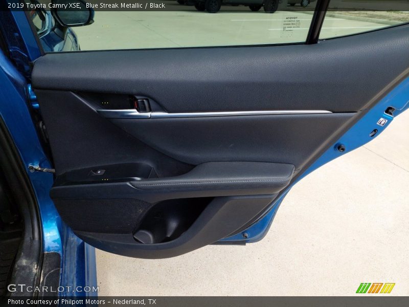 Blue Streak Metallic / Black 2019 Toyota Camry XSE