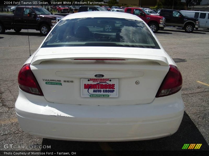 Vibrant White / Medium Parchment 2004 Ford Taurus SES Sedan
