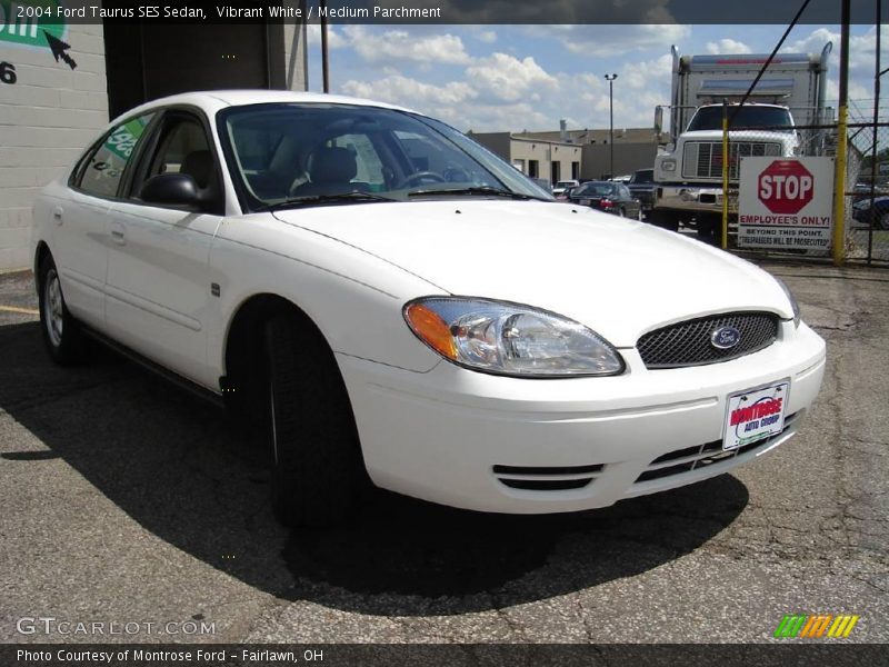 Vibrant White / Medium Parchment 2004 Ford Taurus SES Sedan