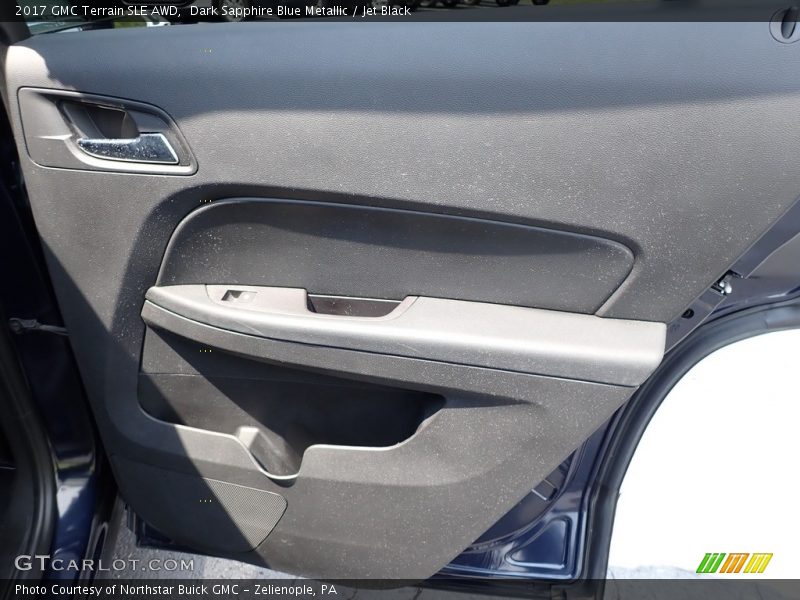 Dark Sapphire Blue Metallic / Jet Black 2017 GMC Terrain SLE AWD