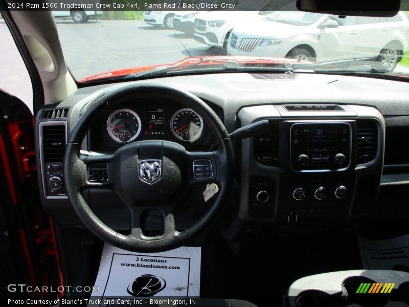 Flame Red / Black/Diesel Gray 2014 Ram 1500 Tradesman Crew Cab 4x4