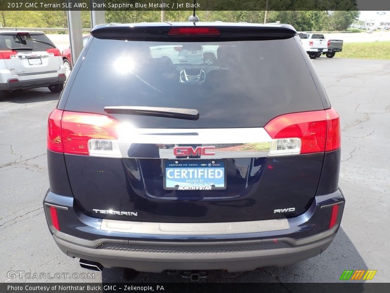 Dark Sapphire Blue Metallic / Jet Black 2017 GMC Terrain SLE AWD