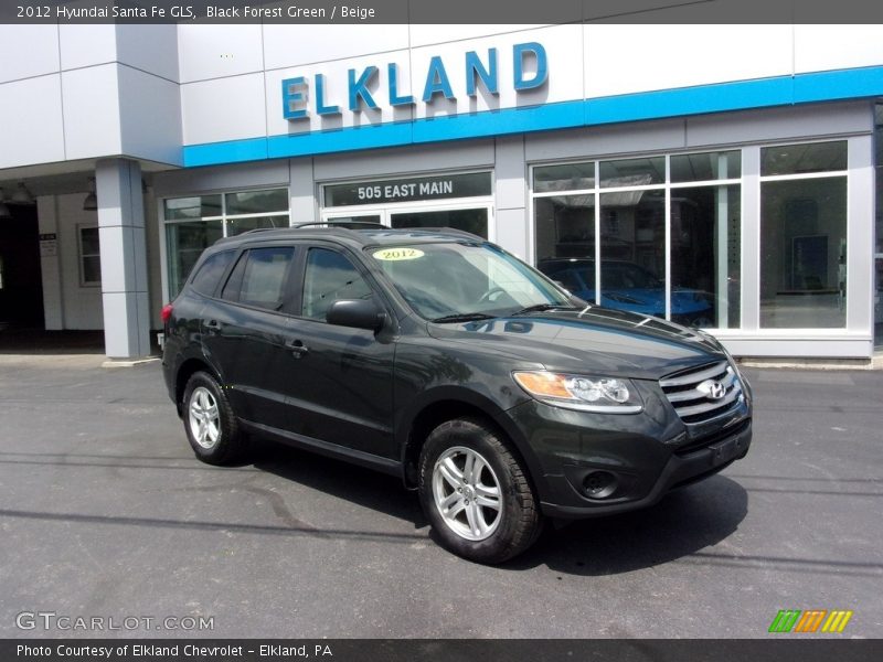 Black Forest Green / Beige 2012 Hyundai Santa Fe GLS