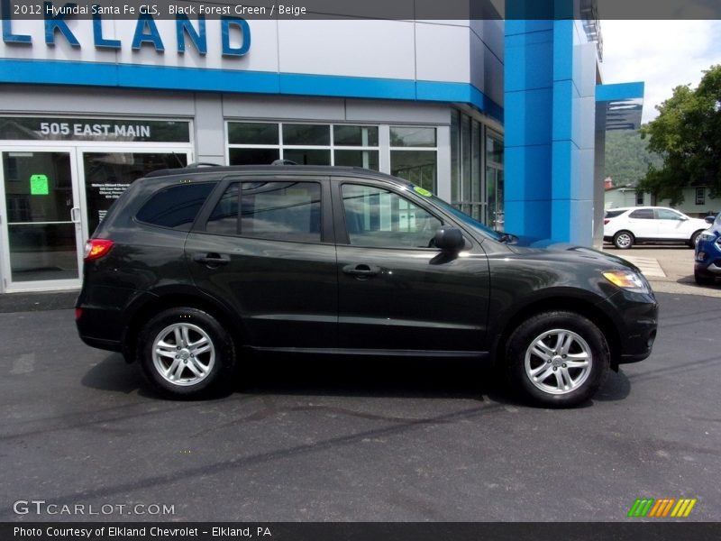 Black Forest Green / Beige 2012 Hyundai Santa Fe GLS