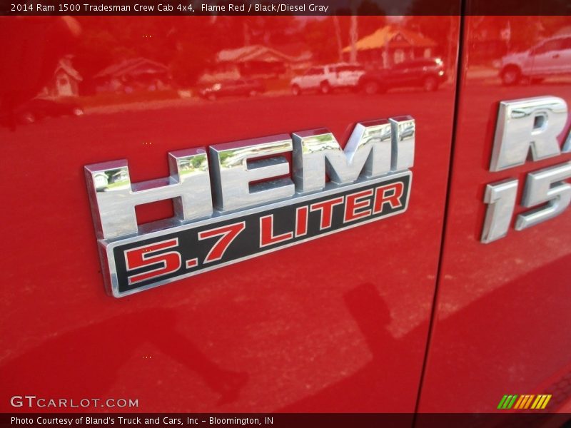 Flame Red / Black/Diesel Gray 2014 Ram 1500 Tradesman Crew Cab 4x4