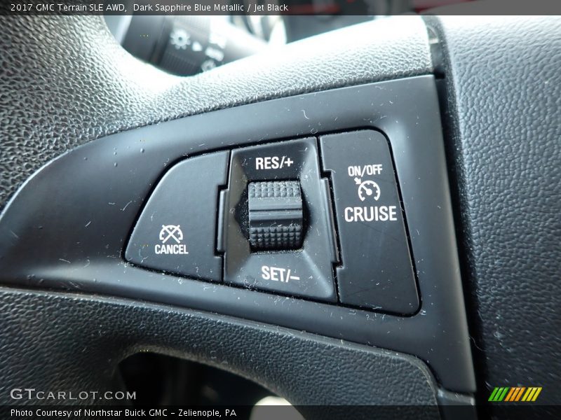 Dark Sapphire Blue Metallic / Jet Black 2017 GMC Terrain SLE AWD