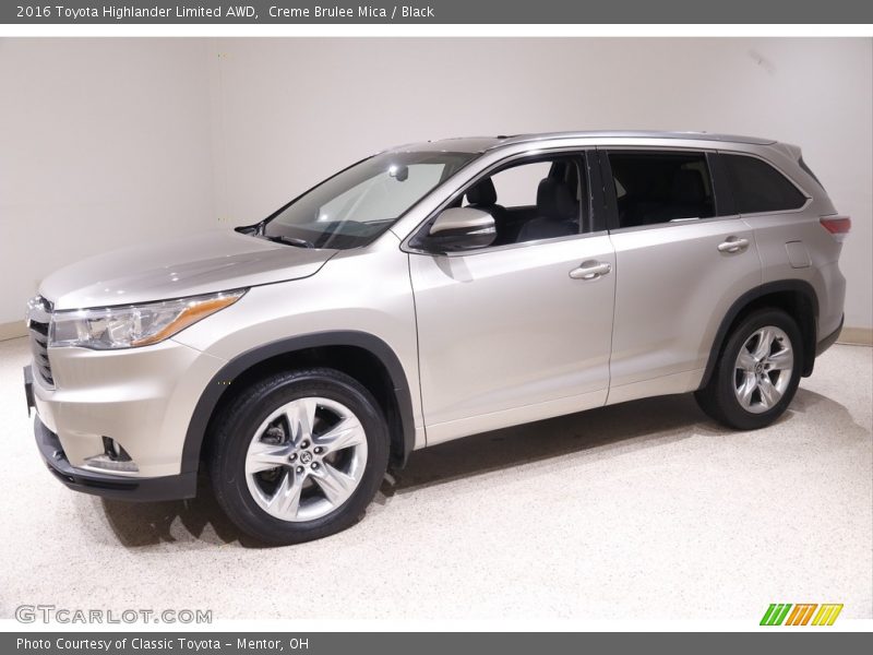 Creme Brulee Mica / Black 2016 Toyota Highlander Limited AWD
