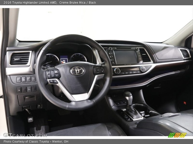 Creme Brulee Mica / Black 2016 Toyota Highlander Limited AWD