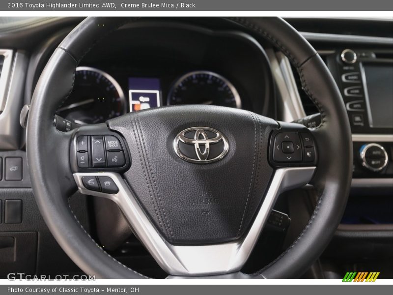 Creme Brulee Mica / Black 2016 Toyota Highlander Limited AWD