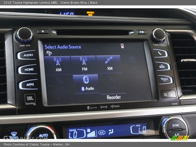 Creme Brulee Mica / Black 2016 Toyota Highlander Limited AWD