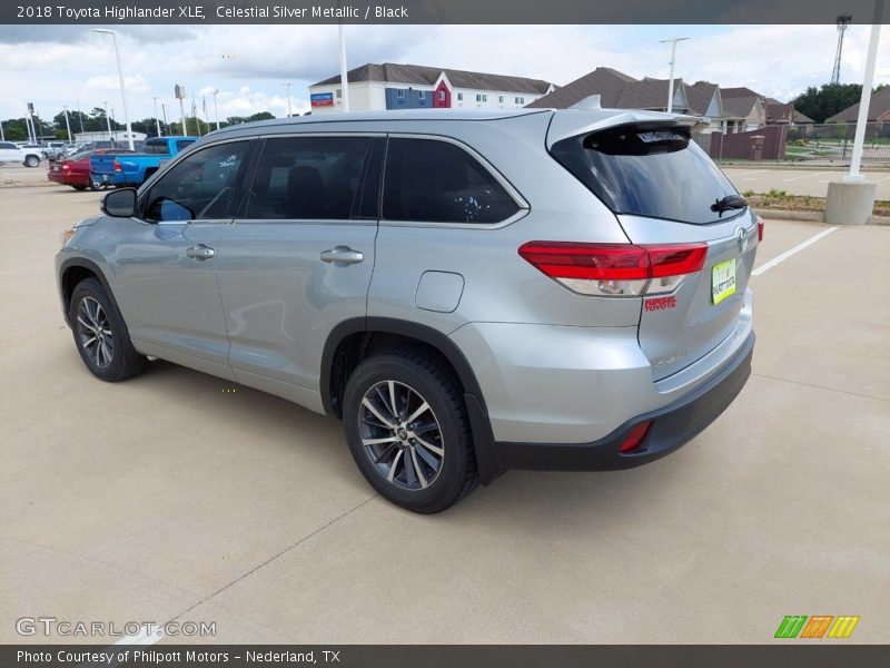 Celestial Silver Metallic / Black 2018 Toyota Highlander XLE
