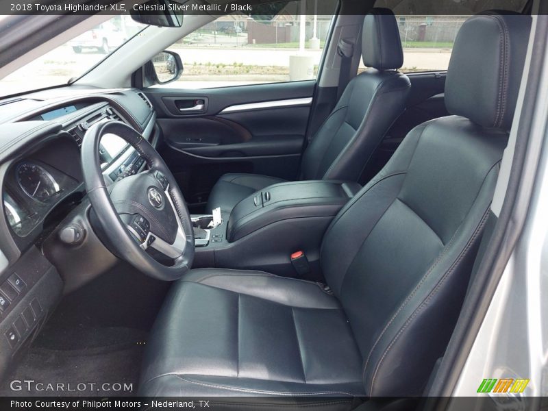 Celestial Silver Metallic / Black 2018 Toyota Highlander XLE