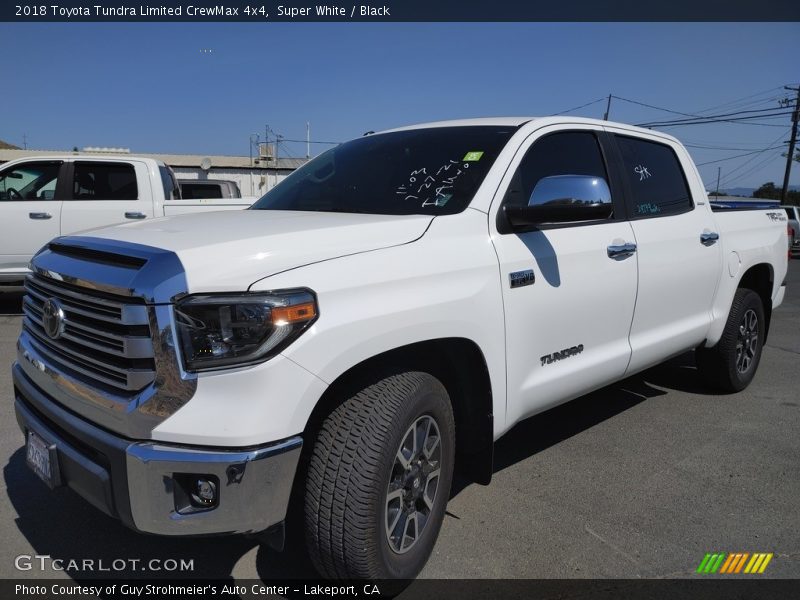Super White / Black 2018 Toyota Tundra Limited CrewMax 4x4
