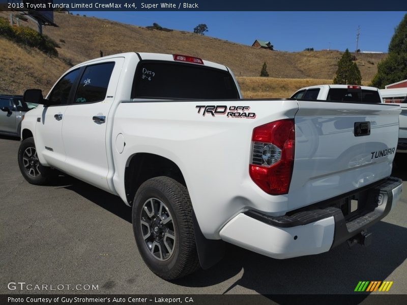 Super White / Black 2018 Toyota Tundra Limited CrewMax 4x4