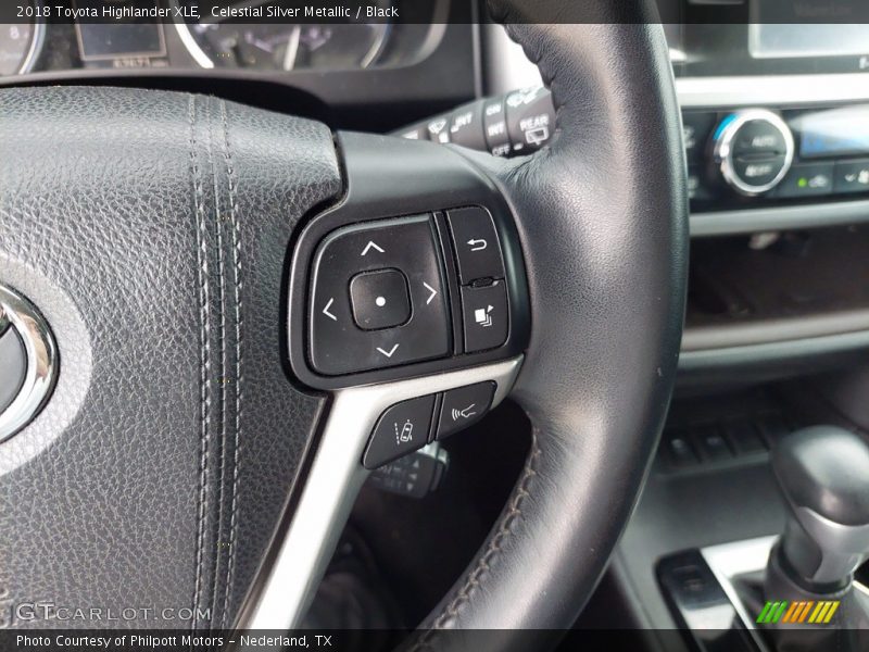 Celestial Silver Metallic / Black 2018 Toyota Highlander XLE