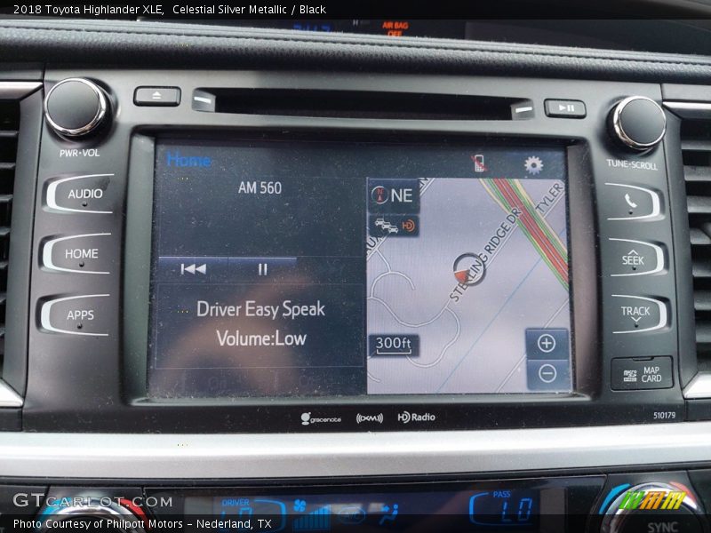 Celestial Silver Metallic / Black 2018 Toyota Highlander XLE