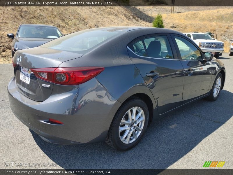 Meteor Gray Mica / Black 2016 Mazda MAZDA3 i Sport 4 Door