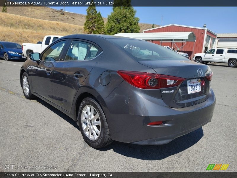 Meteor Gray Mica / Black 2016 Mazda MAZDA3 i Sport 4 Door