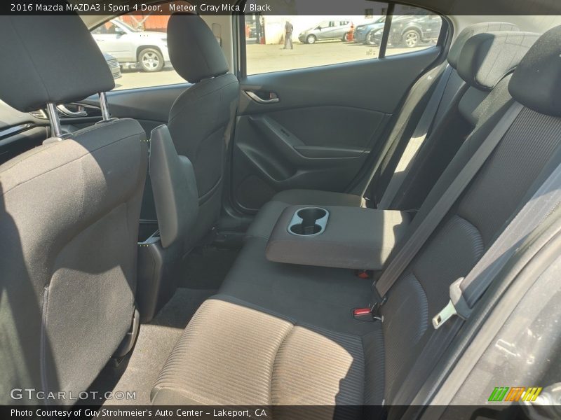 Meteor Gray Mica / Black 2016 Mazda MAZDA3 i Sport 4 Door