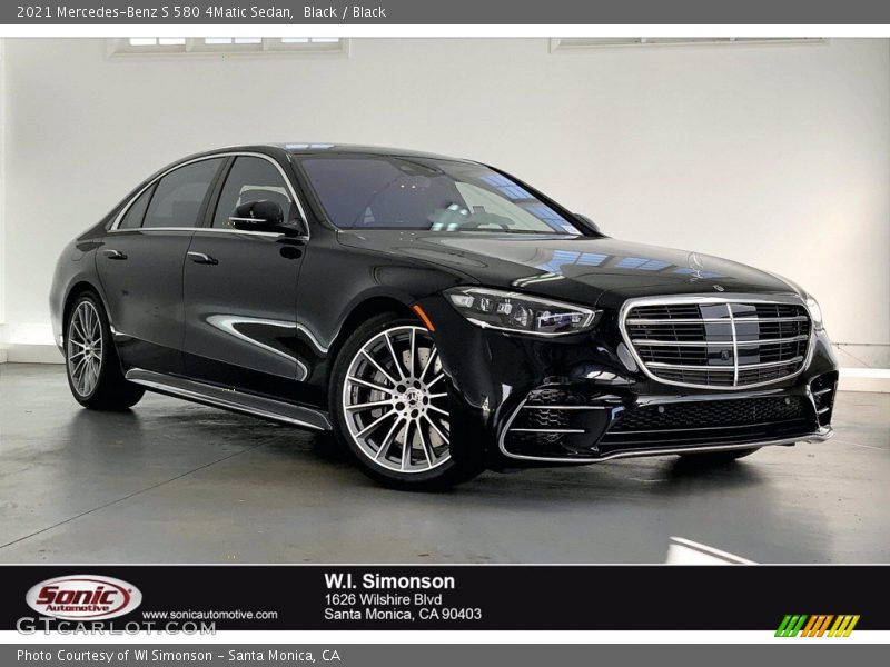 Black / Black 2021 Mercedes-Benz S 580 4Matic Sedan