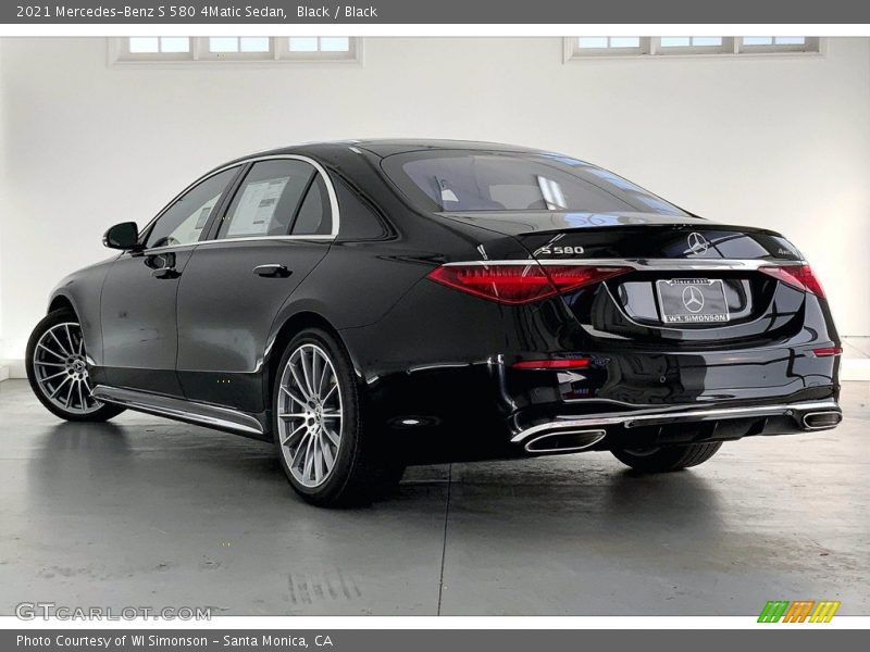 Black / Black 2021 Mercedes-Benz S 580 4Matic Sedan