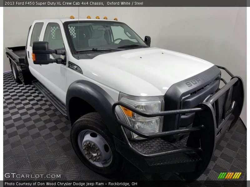 Oxford White / Steel 2013 Ford F450 Super Duty XL Crew Cab 4x4 Chassis