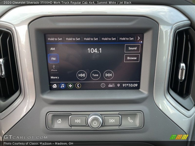 Audio System of 2020 Silverado 3500HD Work Truck Regular Cab 4x4