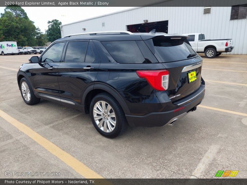 Agate Black Metallic / Ebony 2020 Ford Explorer Limited