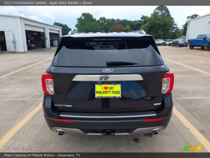 Agate Black Metallic / Ebony 2020 Ford Explorer Limited