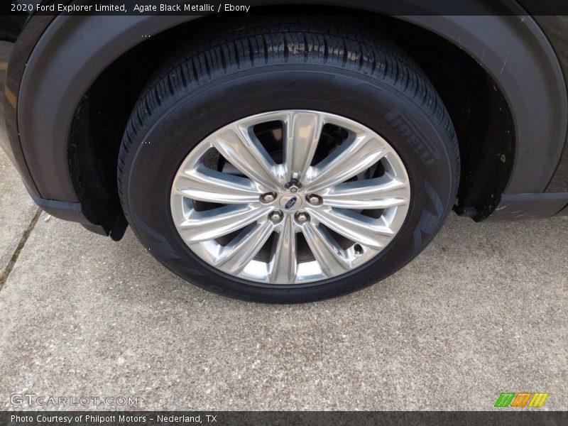 Agate Black Metallic / Ebony 2020 Ford Explorer Limited