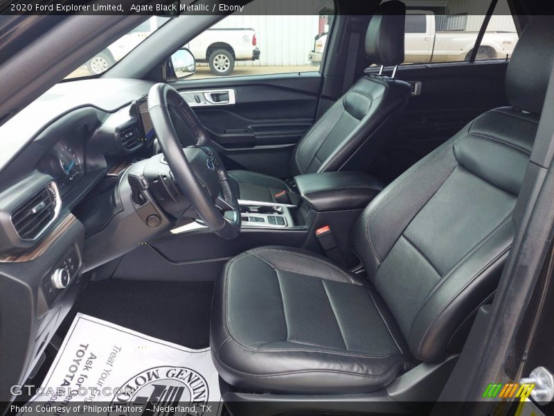 Agate Black Metallic / Ebony 2020 Ford Explorer Limited