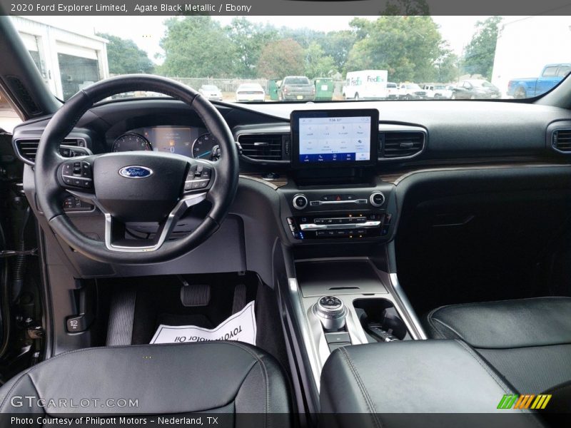 Agate Black Metallic / Ebony 2020 Ford Explorer Limited