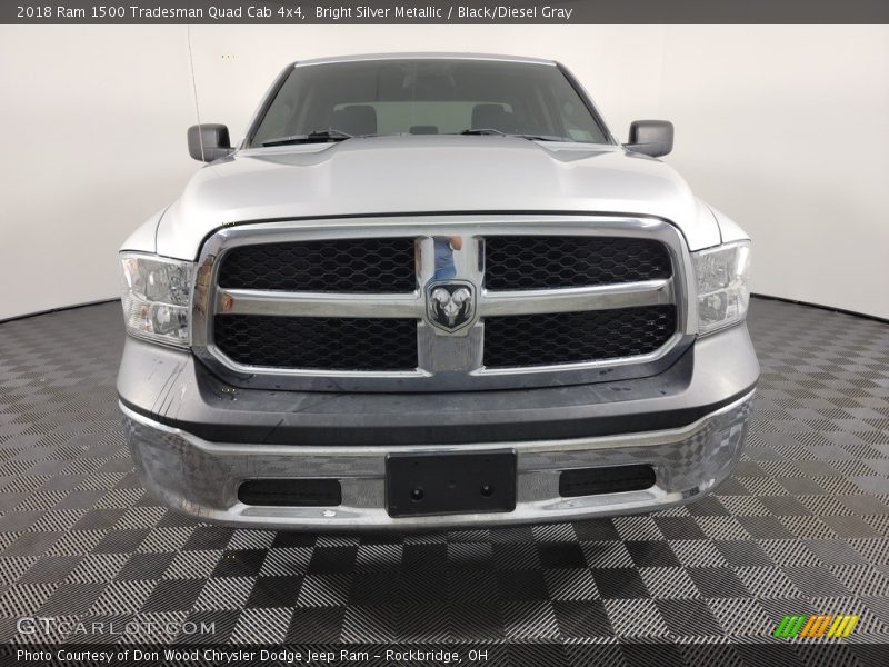 Bright Silver Metallic / Black/Diesel Gray 2018 Ram 1500 Tradesman Quad Cab 4x4
