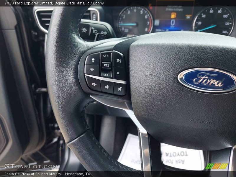Agate Black Metallic / Ebony 2020 Ford Explorer Limited