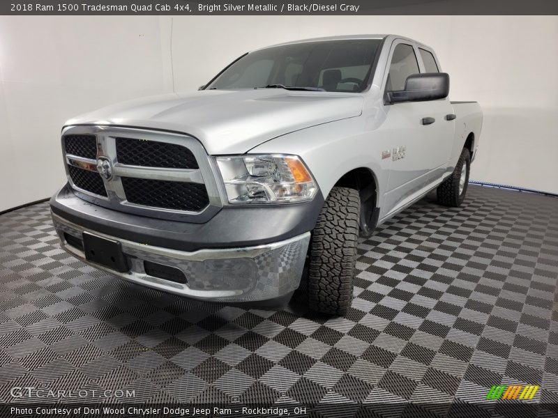 Bright Silver Metallic / Black/Diesel Gray 2018 Ram 1500 Tradesman Quad Cab 4x4