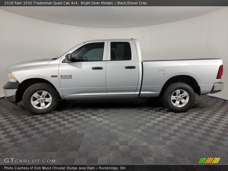 Bright Silver Metallic / Black/Diesel Gray 2018 Ram 1500 Tradesman Quad Cab 4x4
