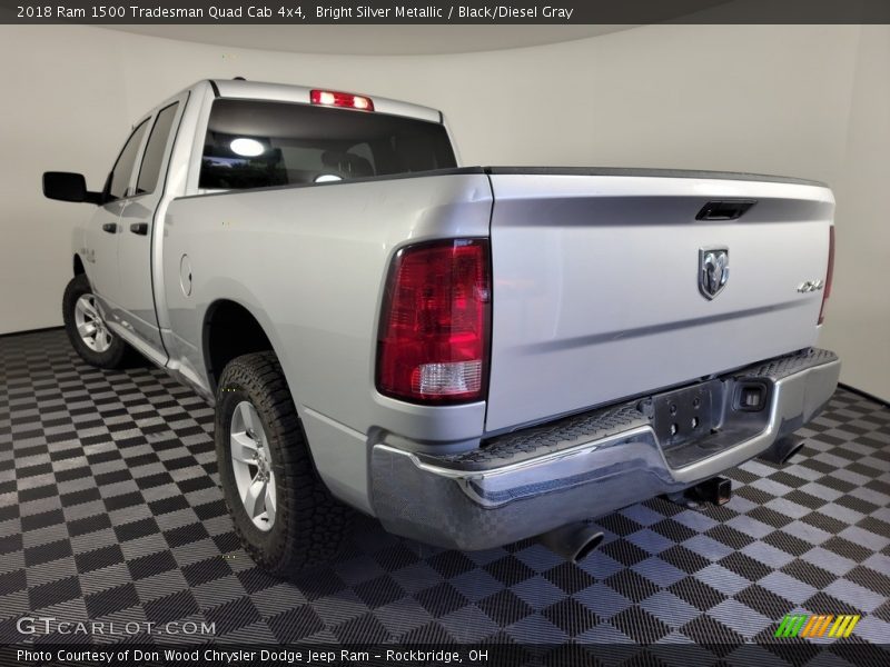 Bright Silver Metallic / Black/Diesel Gray 2018 Ram 1500 Tradesman Quad Cab 4x4