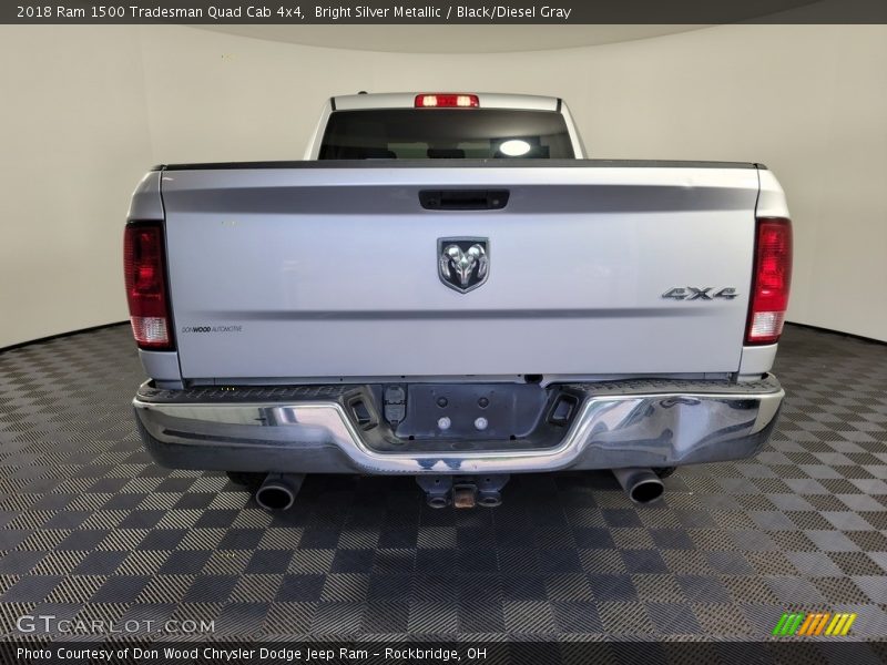 Bright Silver Metallic / Black/Diesel Gray 2018 Ram 1500 Tradesman Quad Cab 4x4