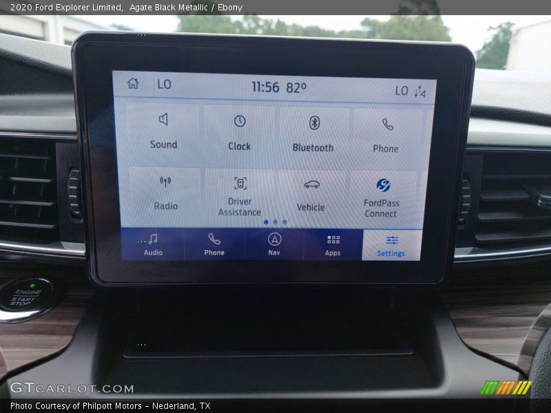 Agate Black Metallic / Ebony 2020 Ford Explorer Limited