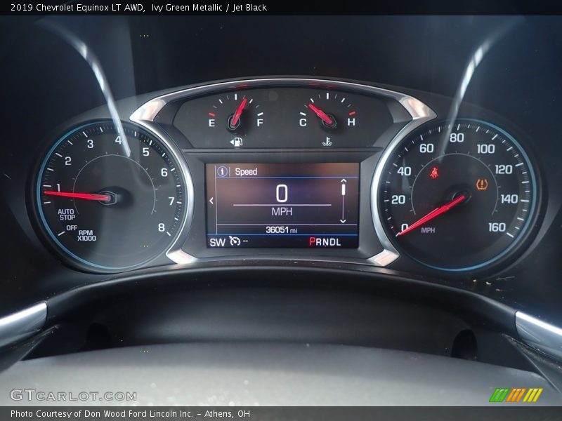 Ivy Green Metallic / Jet Black 2019 Chevrolet Equinox LT AWD