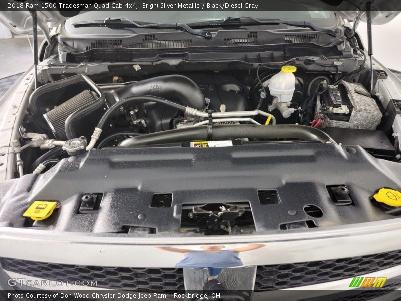 Bright Silver Metallic / Black/Diesel Gray 2018 Ram 1500 Tradesman Quad Cab 4x4